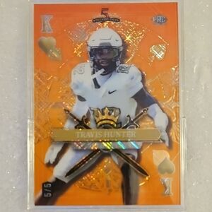 Orange and Gold Sports Trading Card